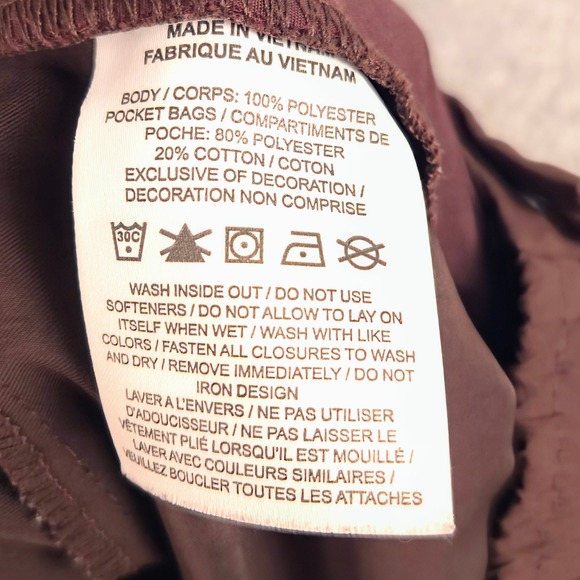 Nike Woven‎ Training Pants Burgundy Elastic Waist Lightweight XL - Picture 3 of 7